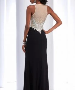 Clarisse - 2764 Embellished Jewel Sheath Dress