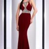 Formal Gowns Clarisse - 2839 Bedazzled Halter Sheath Dress 1 Formal Gowns Clarisse - 2839 Bedazzled Halter Sheath Dress