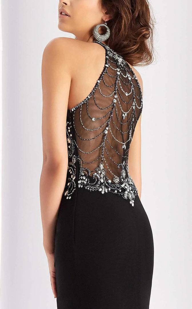 Formal Gowns Clarisse - 3115 Crystal Embellished Gown With Slit 7 Formal Gowns Clarisse - 3115 Crystal Embellished Gown With Slit