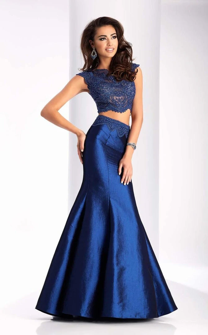 Formal Gowns Clarisse - 3148 Scalloped Lace Two-piece Gown 3 Formal Gowns Clarisse - 3148 Scalloped Lace Two-piece Gown