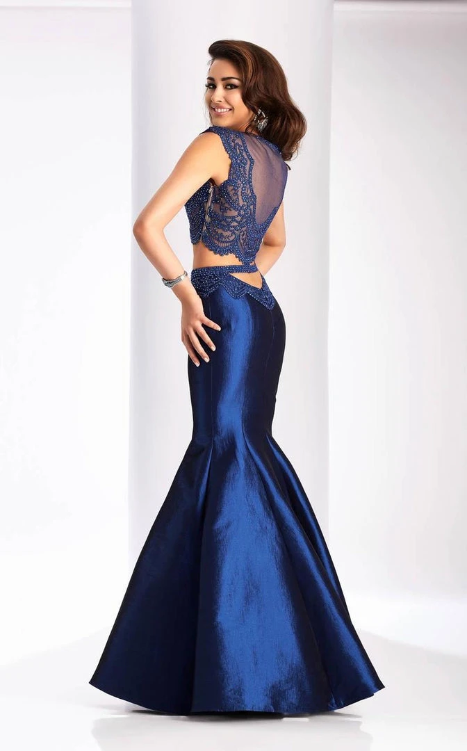 Formal Gowns Clarisse - 3148 Scalloped Lace Two-piece Gown 4 Formal Gowns Clarisse - 3148 Scalloped Lace Two-piece Gown