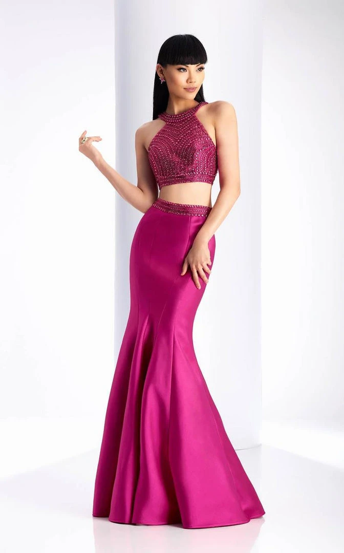 Formal Gowns Clarisse - 3190 Two Piece Halter Mermaid Dress 3 Formal Gowns Clarisse - 3190 Two Piece Halter Mermaid Dress