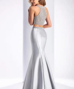 Formal Gowns Clarisse - 3190 Two Piece Halter Mermaid Dress 8 Formal Gowns Clarisse - 3190 Two Piece Halter Mermaid Dress