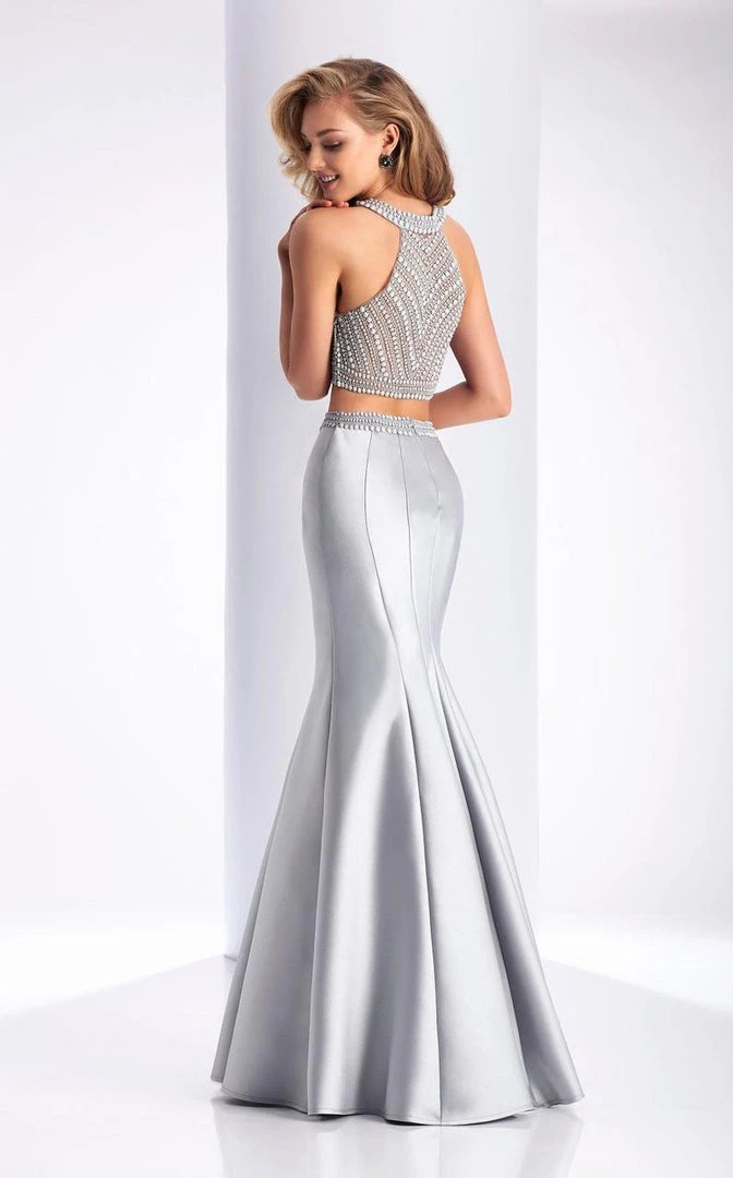 Formal Gowns Clarisse - 3190 Two Piece Halter Mermaid Dress 5 Formal Gowns Clarisse - 3190 Two Piece Halter Mermaid Dress