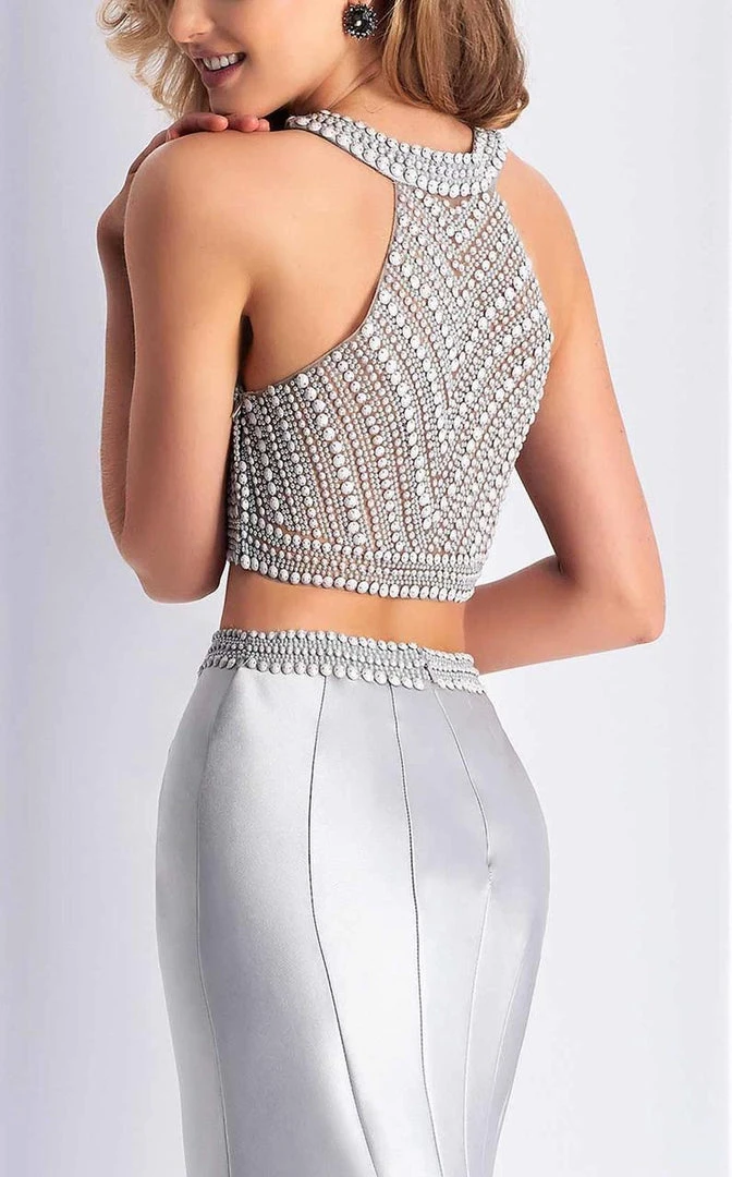 Formal Gowns Clarisse - 3190 Two Piece Halter Mermaid Dress 6 Formal Gowns Clarisse - 3190 Two Piece Halter Mermaid Dress