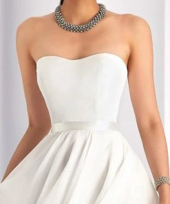 Clarisse - 3215 Strapless Chiffon A-line Dress