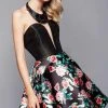 Clarisse - 3302 Floral Plunging Sweetheart Strapless Dress