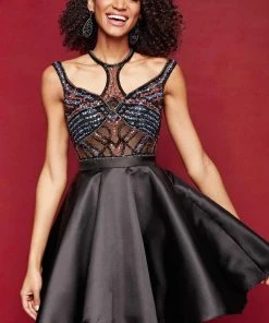 Cocktail Dresses Clarisse - 3360 Unique Beaded Cocktail Dress