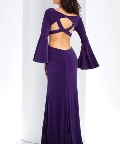 Clarisse - 3405 Trumpet Sleeve Sweetheart Sheath Dress