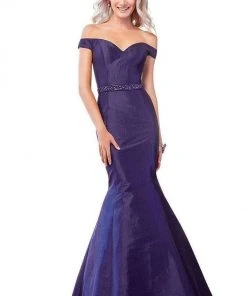 Formal Gowns Clarisse - 3443 Off Shoulder Taffeta Mermaid Gown