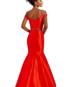 Formal Gowns Clarisse - 3443 Off Shoulder Taffeta Mermaid Gown 9 Formal Gowns Clarisse - 3443 Off Shoulder Taffeta Mermaid Gown