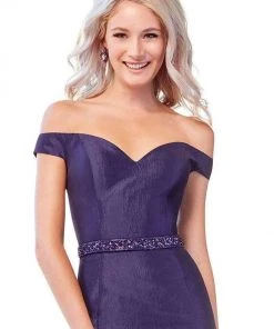 Formal Gowns Clarisse - 3443 Off Shoulder Taffeta Mermaid Gown