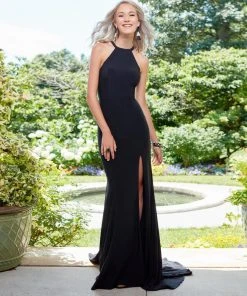 Formal Gowns Clarisse - 3455 Sleek Halter Sheath Dress