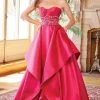 Prom Dresses Clarisse - 3478 Beaded Strapless Ruffled Ballgown