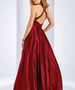 Clarisse - 3489 Sleeveless Halter A-line Dress