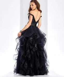 Clarisse - 3501 Beaded Sweetheart Ruffled Ballgown Plus Size Dresses