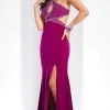 Clarisse - 3512 Embellished Halter Cutout Sheath Dress Formal Gowns
