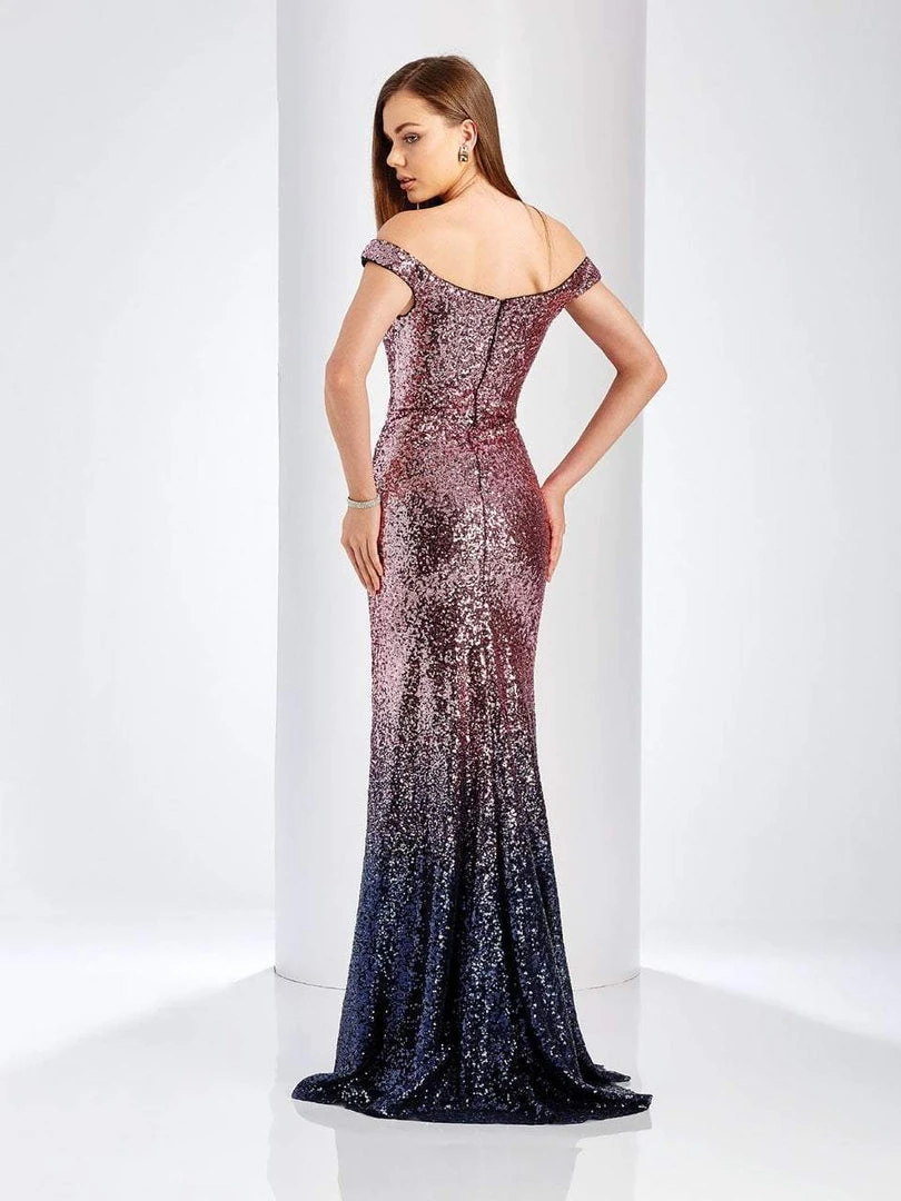 Clarisse - 3586 Off Shoulder Sequin Ombre Prom Dress 4 Clarisse - 3586 Off Shoulder Sequin Ombre Prom Dress