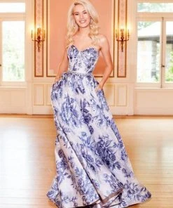 Clarisse - 3702 Floral Sweetheart Corset A-Line Gown