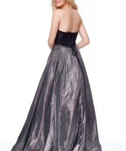 Clarisse - 3710 Glitter Novelty Strapless A-Line Gown