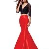 Formal Gowns Clarisse - 3722 Two Piece Lace Taffeta Mermaid Dress