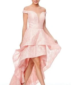 Formal Gowns Clarisse - 3730 Off Shoulder Versatile High-low Ballgown