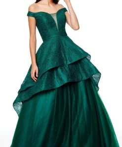 Formal Gowns Clarisse - 3730 Off Shoulder Versatile High-low Ballgown
