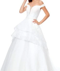 Formal Gowns Clarisse - 3730 Off Shoulder Versatile High-low Ballgown