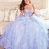 Clarisse - 3810 Embellished Sweetheart Ruffled Ballgown