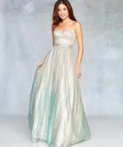 Formal Gowns Clarisse - 3821 Shimmery Strapless Sweetheart A-line Dress