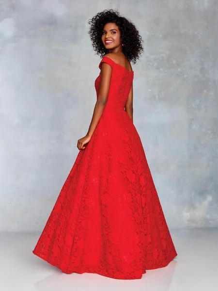 Clarisse - 3838 Off-Shoulder Lace A-Line Gown Formal Gowns 4 Clarisse - 3838 Off-Shoulder Lace A-Line Gown Formal Gowns