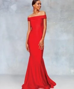 Clarisse - 3847 Ruched Off Shoulder Illusion Cutout Gown Formal Gowns 7 Clarisse - 3847 Ruched Off Shoulder Illusion Cutout Gown Formal Gowns