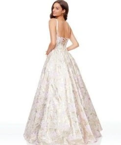 Formal Gowns Clarisse - 3868 Sleeveless Bateau Brocade Ballgown 7 Formal Gowns Clarisse - 3868 Sleeveless Bateau Brocade Ballgown