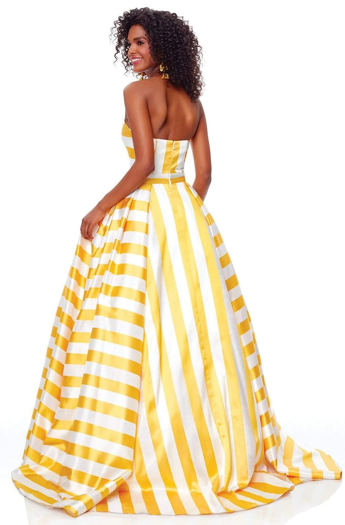 Clarisse - 3875 Two Tone Strapless Sweetheart A-line Dress 4 Clarisse - 3875 Two Tone Strapless Sweetheart A-line Dress