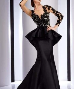 Clarisse - 4701 Floral Applique Mermaid Dress Formal Gowns 10 Clarisse - 4701 Floral Applique Mermaid Dress Formal Gowns