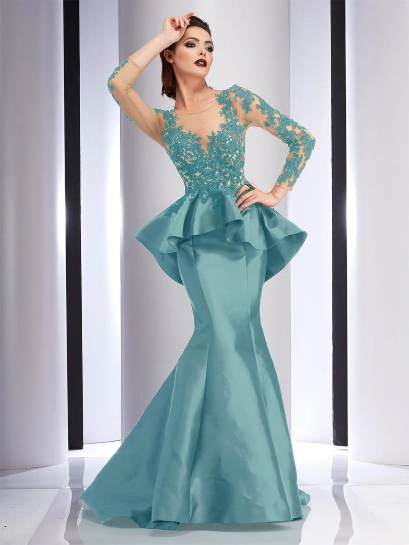 Clarisse - 4701 Floral Applique Mermaid Dress Formal Gowns 3 Clarisse - 4701 Floral Applique Mermaid Dress Formal Gowns