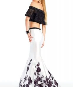 Formal Gowns Clarisse - 4906 Lace Off-Shoulder Two-Piece Mermaid Gown