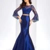 Formal Gowns Clarisse - 4971 Two Piece Lace Mermaid Gown 2 Formal Gowns Clarisse - 4971 Two Piece Lace Mermaid Gown