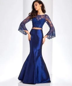 Formal Gowns Clarisse - 4971 Two Piece Lace Mermaid Gown