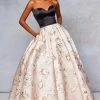 Formal Gowns Clarisse - 5032 Two Tone Satin Sweetheart Brocade Ballgown