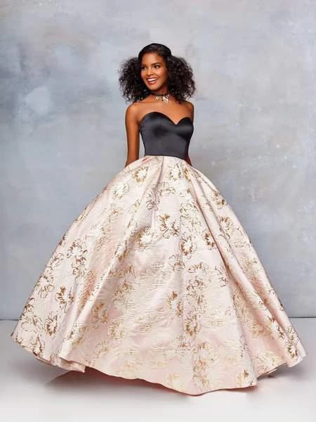 Formal Gowns Clarisse - 5032 Two Tone Satin Sweetheart Brocade Ballgown 5 Formal Gowns Clarisse - 5032 Two Tone Satin Sweetheart Brocade Ballgown