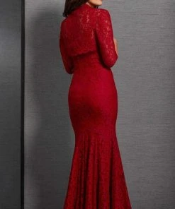 Clarisse - 6308 Lace Mermaid Gown With Bolero Formal Gowns 5 Clarisse - 6308 Lace Mermaid Gown With Bolero Formal Gowns