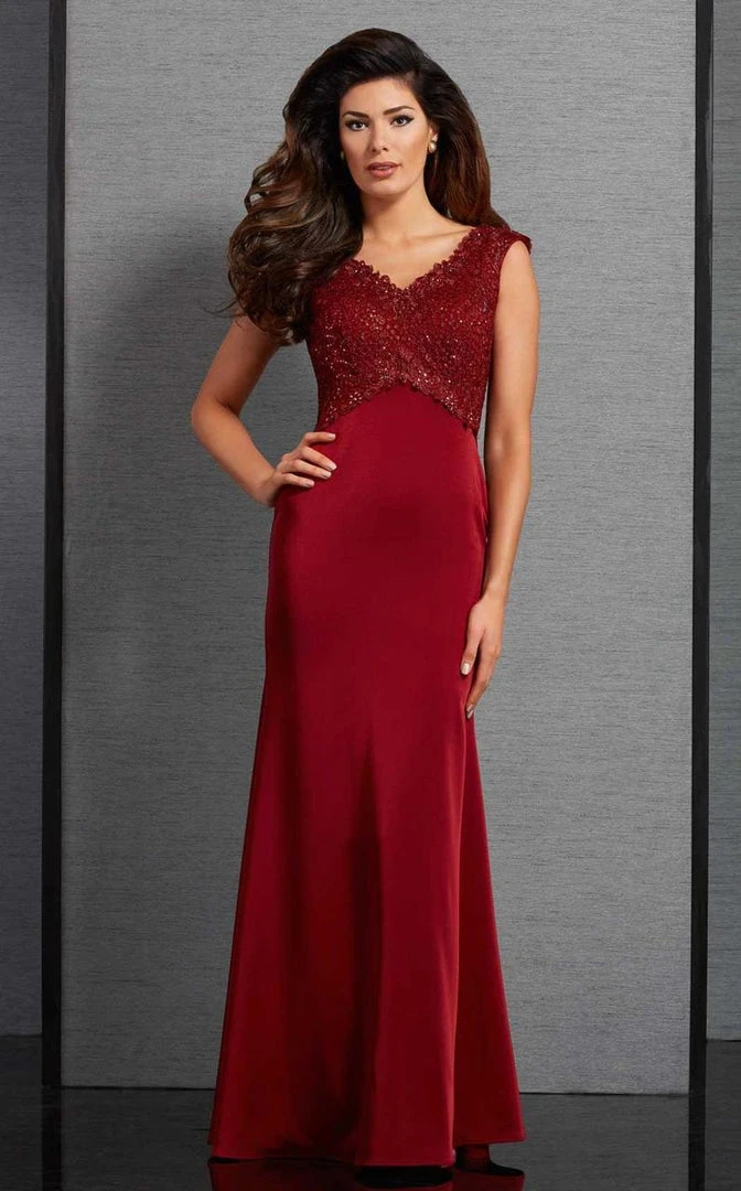 Clarisse - 6317 Embellished V-neck Dress Formal Gowns 4 Clarisse - 6317 Embellished V-neck Dress Formal Gowns