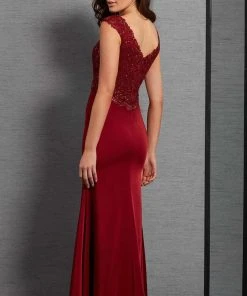 Clarisse - 6317 Embellished V-neck Dress Formal Gowns 7 Clarisse - 6317 Embellished V-neck Dress Formal Gowns