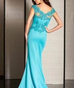 Clarisse - M6234 Applique Embellished Evening Gown