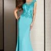 Clarisse - M6234 Applique Embellished Evening Gown