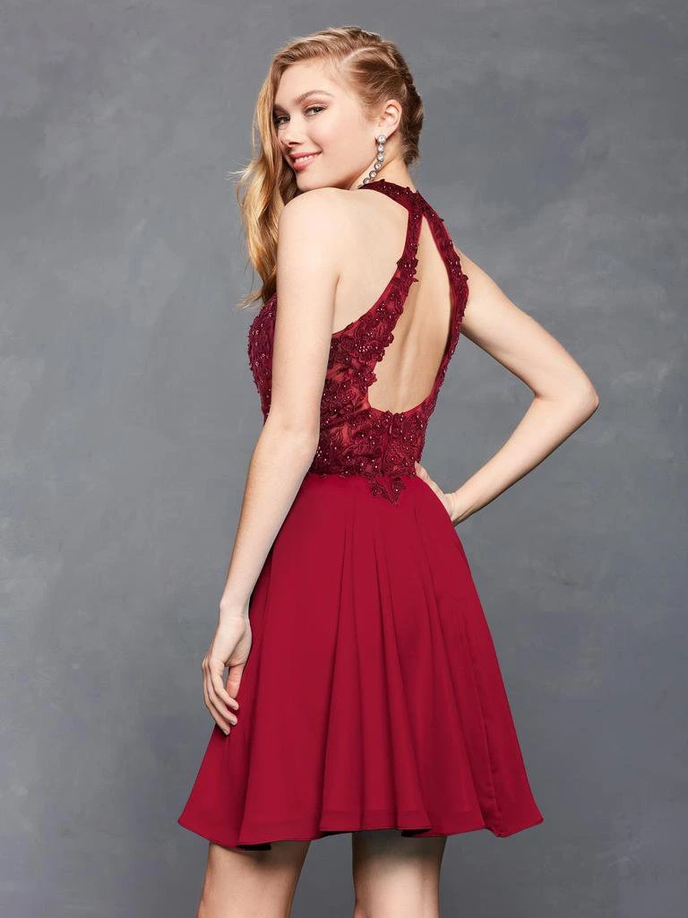 Cocktail Dresses Clarisse - S3528 Lace Halter Neck Chiffon A-line Dress 4 Cocktail Dresses Clarisse - S3528 Lace Halter Neck Chiffon A-line Dress