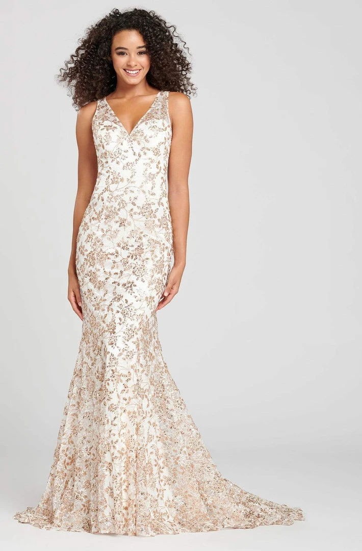 Formal Gowns Colette For Mon Cheri - CL12010 Sleeveless V-Neck Mermaid Dress 3 Formal Gowns Colette For Mon Cheri - CL12010 Sleeveless V-Neck Mermaid Dress