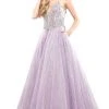 Formal Gowns Colors Dress - 2264 Plunging Crystal Motif Glitter Gown 2 Formal Gowns Colors Dress - 2264 Plunging Crystal Motif Glitter Gown