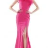 Formal Gowns Colors Dress - Feathered Ornate One Shoulder Evening Dress 2405